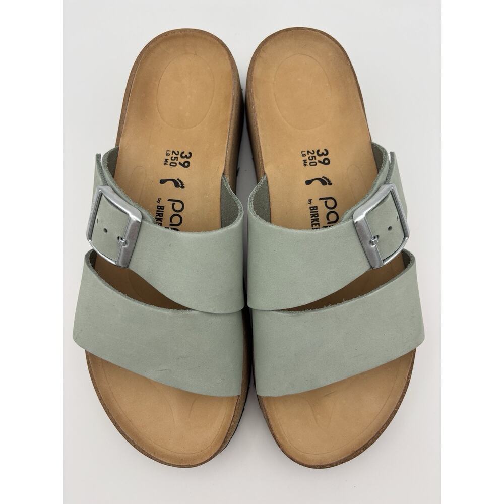 Papillio by Birkenstock Almina Platform Two Strap Sandal Blue Size 39 Narrow / 8 - Picture 3 of 14